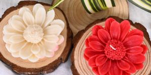 Sunflower Shape Floating Candle