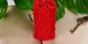 Rose Pillar Candle