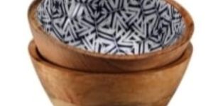 Wooden Printed Bowls