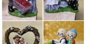 Old Couple Sculpture