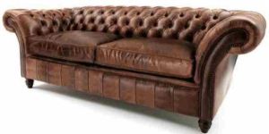 Leather Vintage Double Seater Sofa