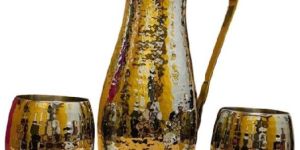 Copper Hammered Jug Set