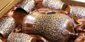 Copper Kashmiri Jug Set