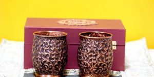 Pure Copper Kashmiri Mugs