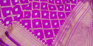 Pure Banarasi Bandhej Sarees