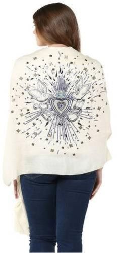 White Woolen Stole