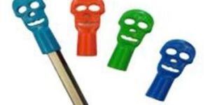 Skull Pencil Top Promotional Toy