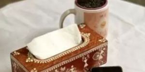 Warli Handpainted Tissue Paper Box