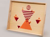 Warli Handpainted Tray