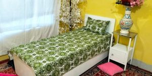 Green Single Bed Sheet