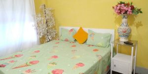 Ice Cream Print Double Bed Sheet