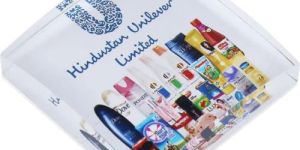 Square Dome Shaped Acrylic Paper Weight