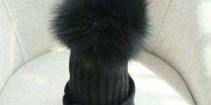 Winter Feather Beanie Caps