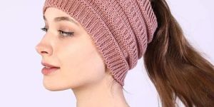 Winter Tail Ribbed Beanie Caps