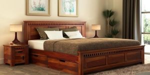 Wooden Single Bed
