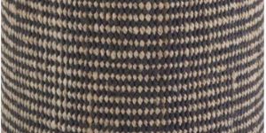 Jute and Cotton Pouf