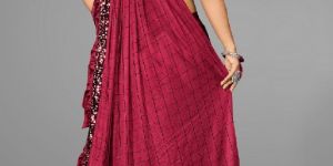 Designer Red Saree