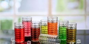 Unbreakable Plastic Hexagon Glass Set