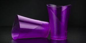 Unbreakable Plastic Round Shape Glass Set