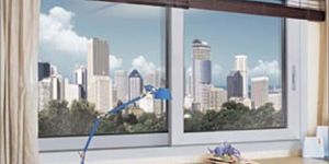 White UPVC Glazed Window