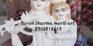 Marble Radha Krishna Statue