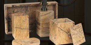 Marble Soap Holder Set