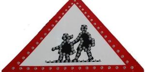 Solar Powered Road Sign Board