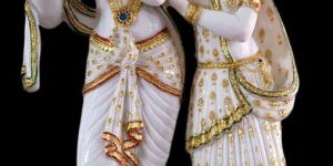 Poly Fiber Radha Krishna Statue