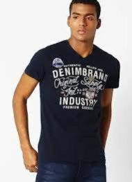 Printed V Neck T Shirts