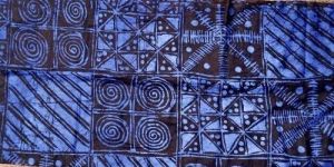 African Adire print fabric, 100% cotton fabric, wax print