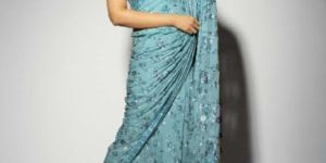 Partywear Embroidered Saree