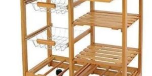 Wooden Kitchen Trolley