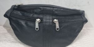 Leather Black Waist Pouch