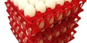Red Plastic Egg Tray