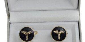 Cufflinks Doctor Tie Pin Set ,gold Cufflinks