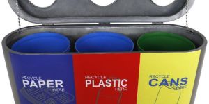 Trio 40L Plastic Color Coded Waste Bin