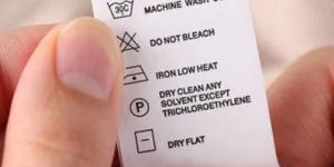 Taffeta Wash Care Labels