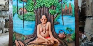 FRP Swami Samarth Wall Mural