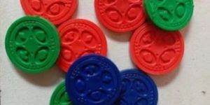 Multicolored Plastic Tokens