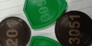 Serial Number Plastic Tokens