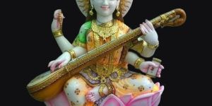 Marble Sarswati Moorti
