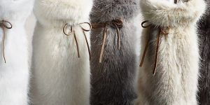 Faux Fur Bottle Covers