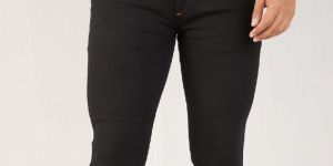 Mens Black Knitted Jeans