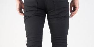 Mens Black Satin Jeans