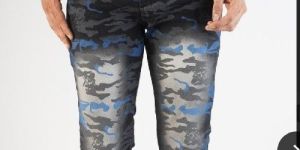 Mens Camouflage Jeans