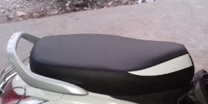 Scooter White & Black Seat Cover