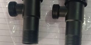 SS and MS Black Coated Angle Cock