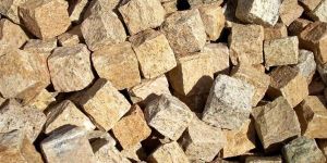 Yellow Granite Cobbles Stone