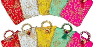 Vintage Mobile Potli Pouch for Women, Potli Bags for Return Gifts