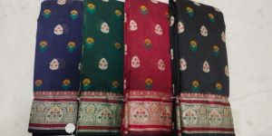 Meenakari Border Saree